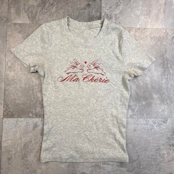 Tops - Y2K Hollister bunny graphic baby T size xs